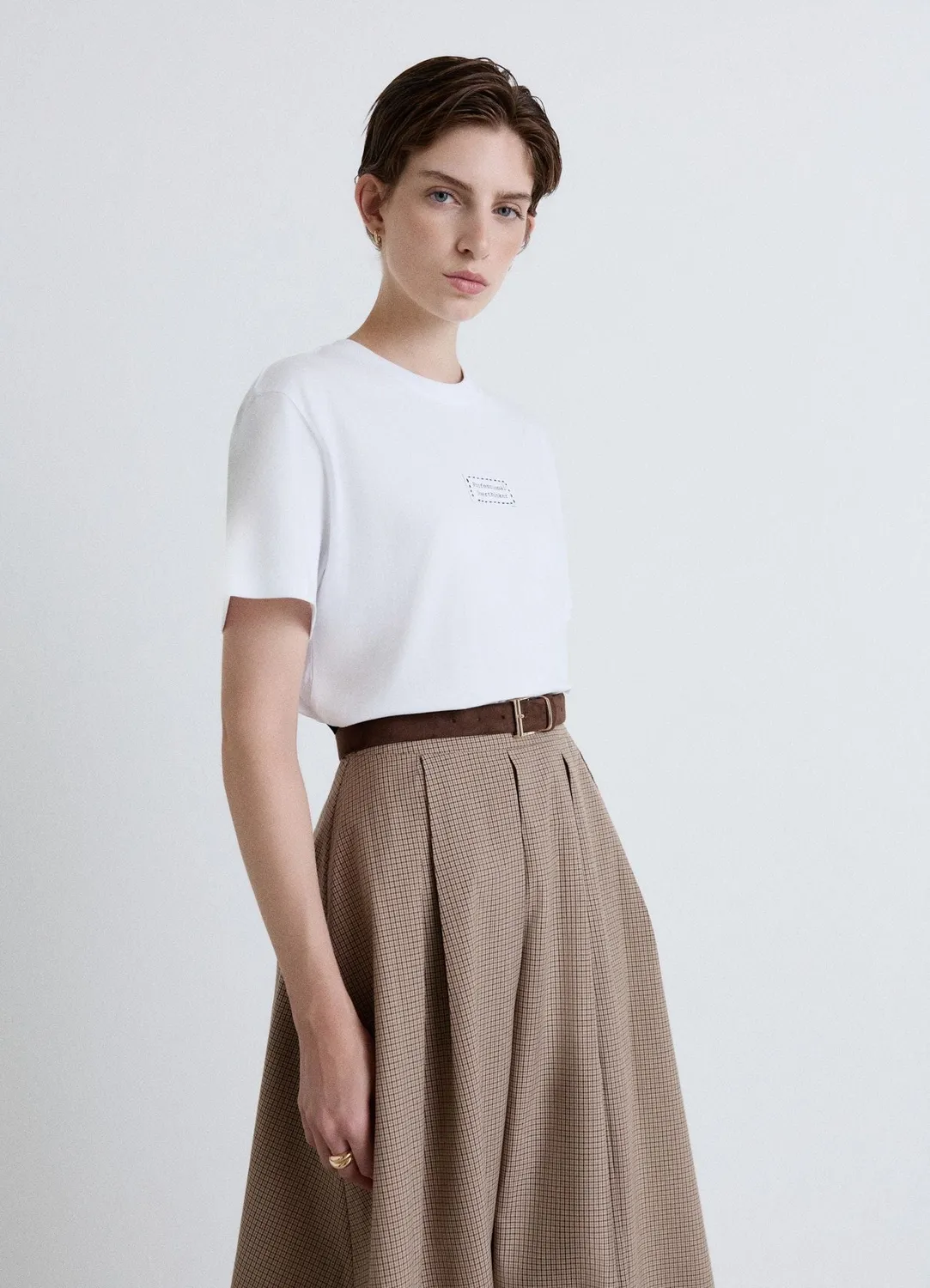 Calliope t-shirt patch t-shirt femme col rond