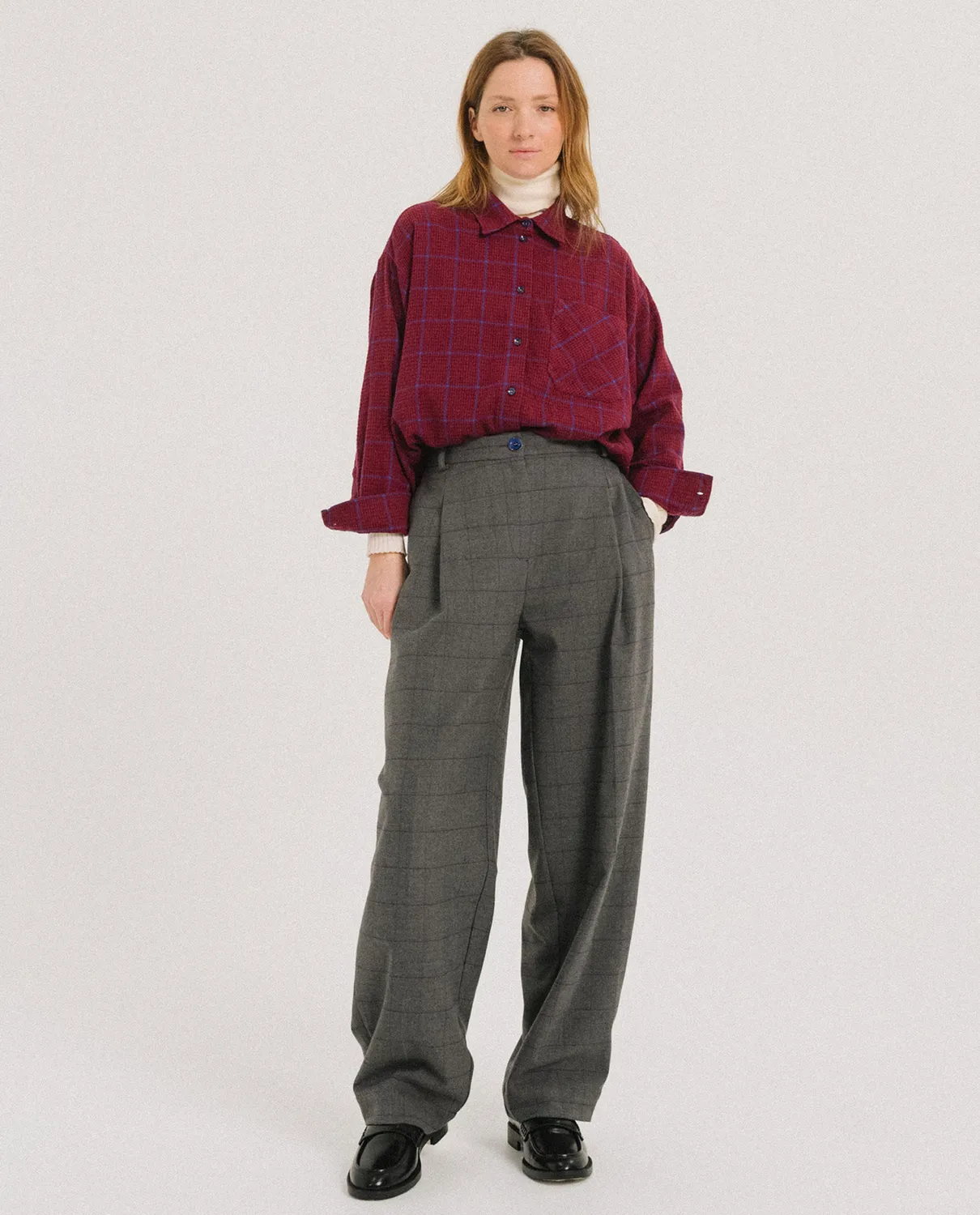 Tinsels Francois pantalon Baltimor barrel carreaux