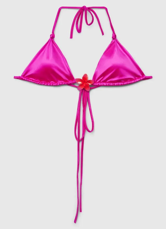 Calliope Triangle haut de bikini 2B uni fleur