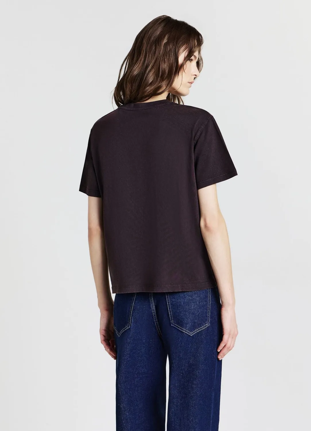 Calliope t-shirt délavé femme coton col rond