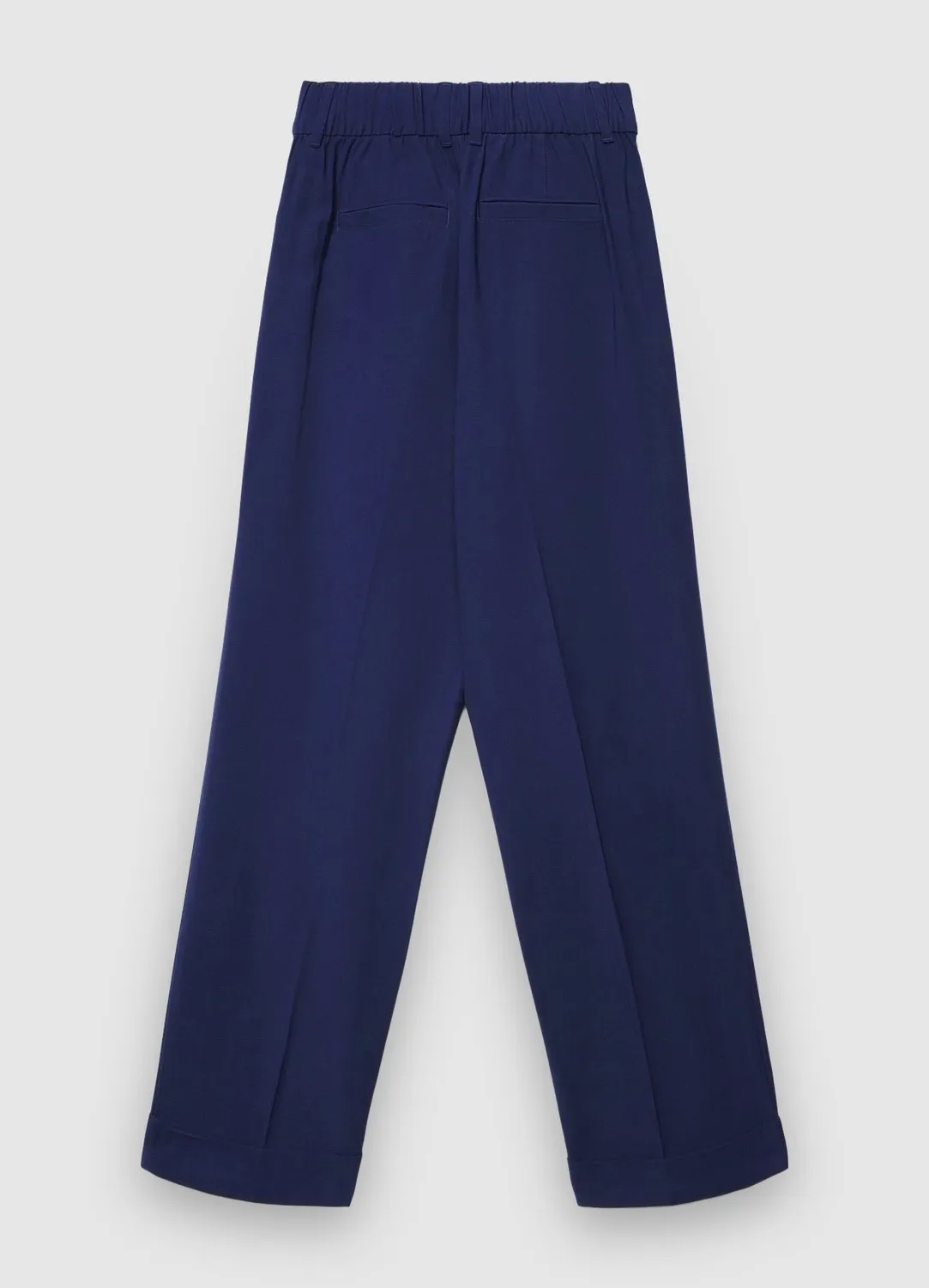 Calliope pantalon femme uni revers confort elastique