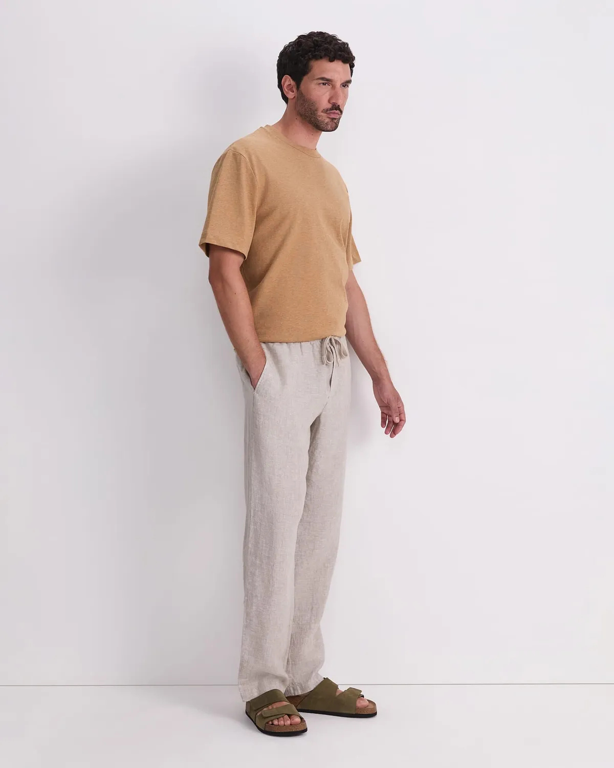 Sportscraft Caffery pantalon lin teint en fil homme