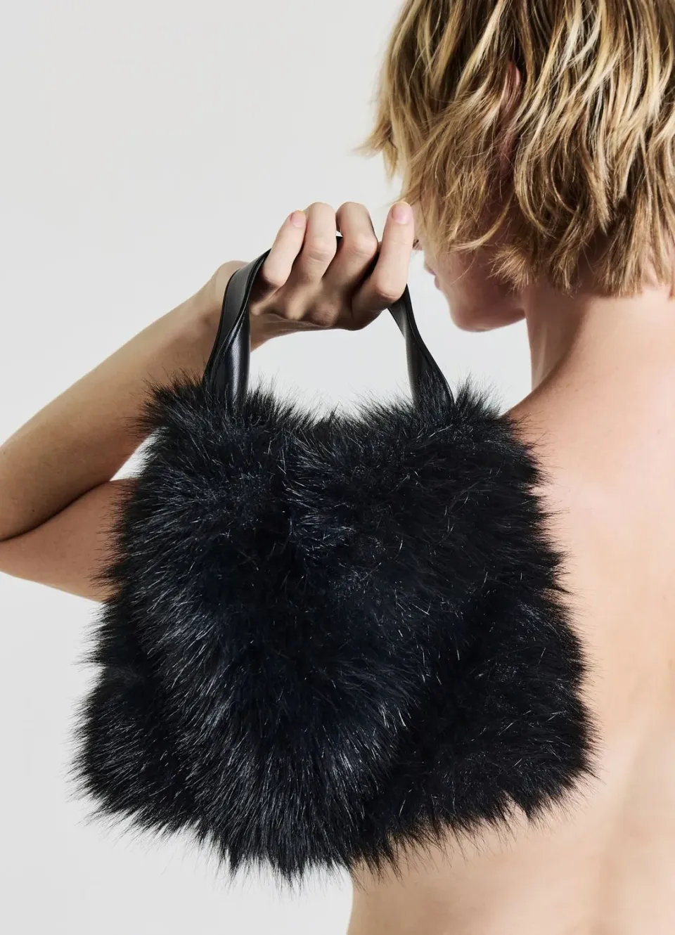 Calliope sac simili-fourrure chaîne femme TU