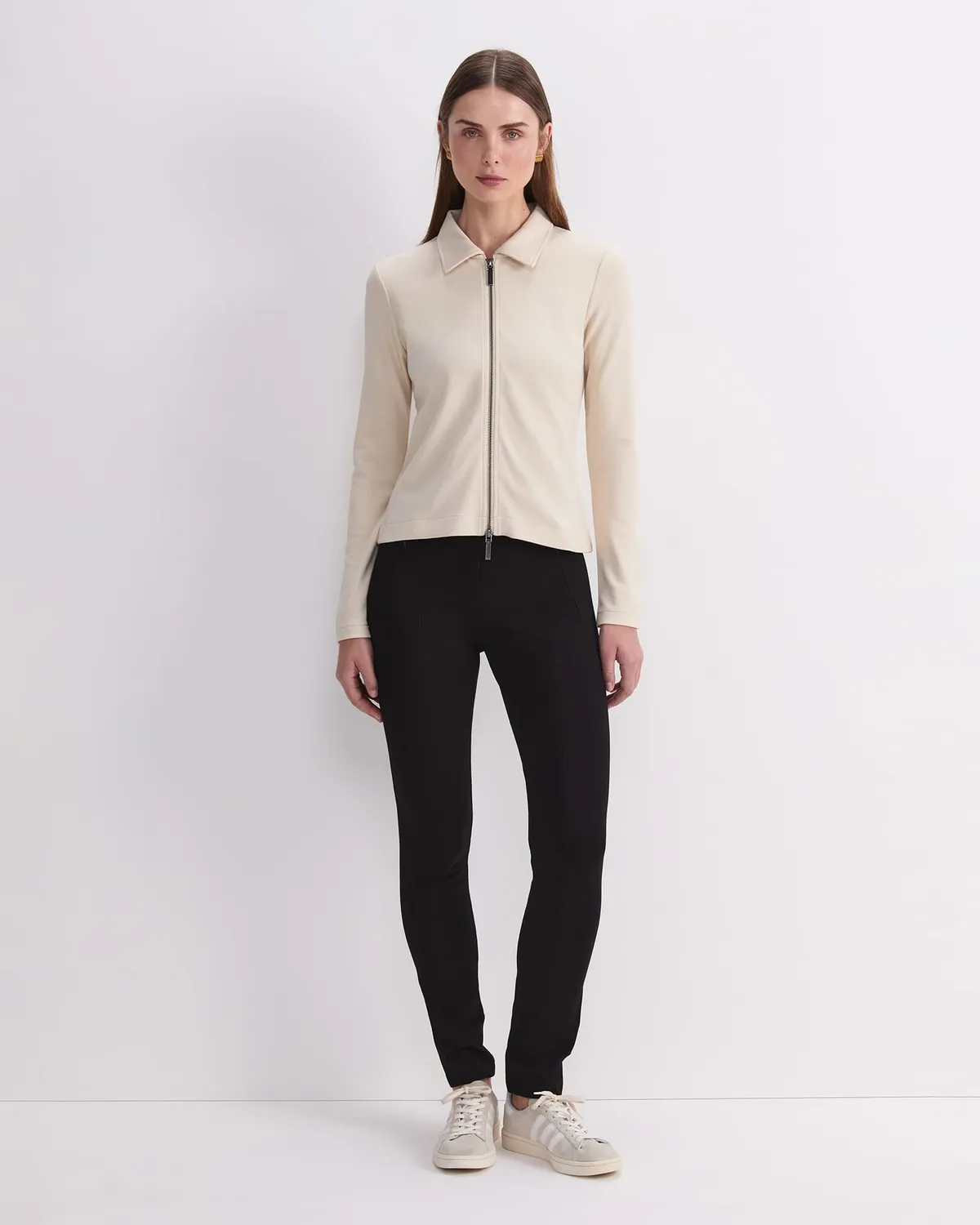 Sportscraft Haut Zippé Femme Manches Longues Ajusté Mi-Hanches