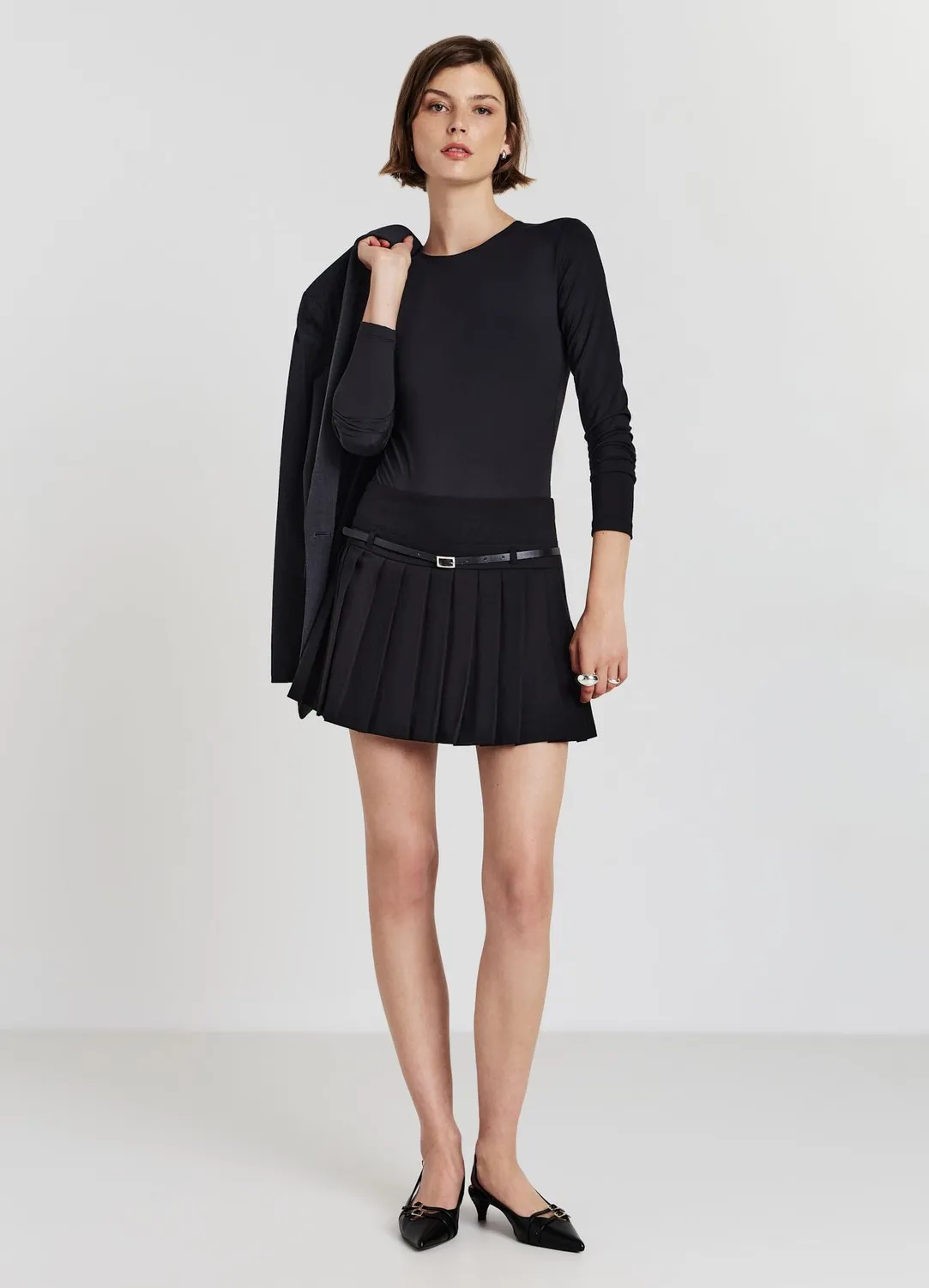 Calliope body manches longues femme col rond uni