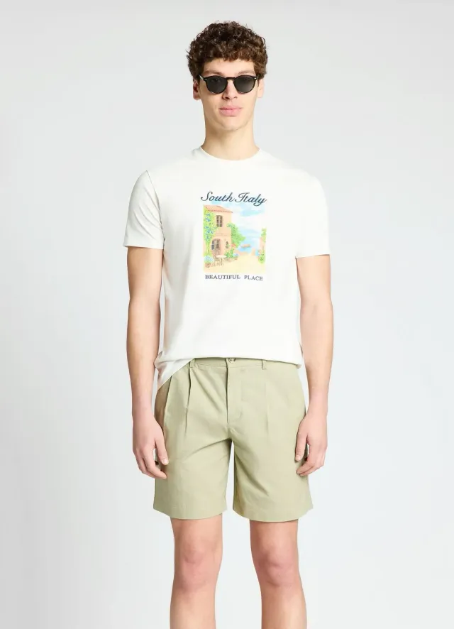 Calliope t-shirt imprimé homme col rond