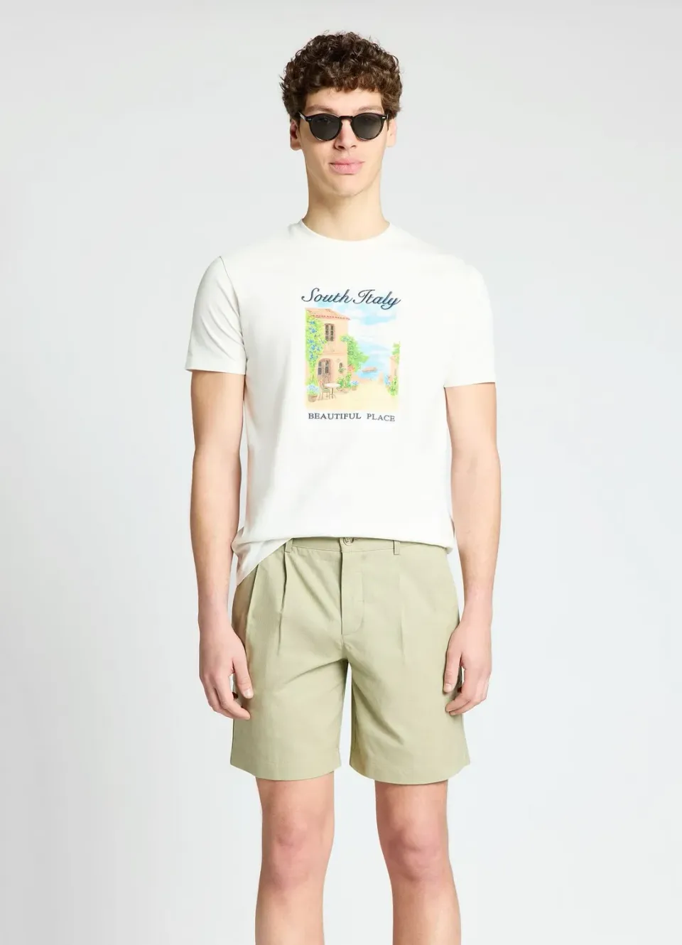 Calliope t-shirt imprimé homme col rond