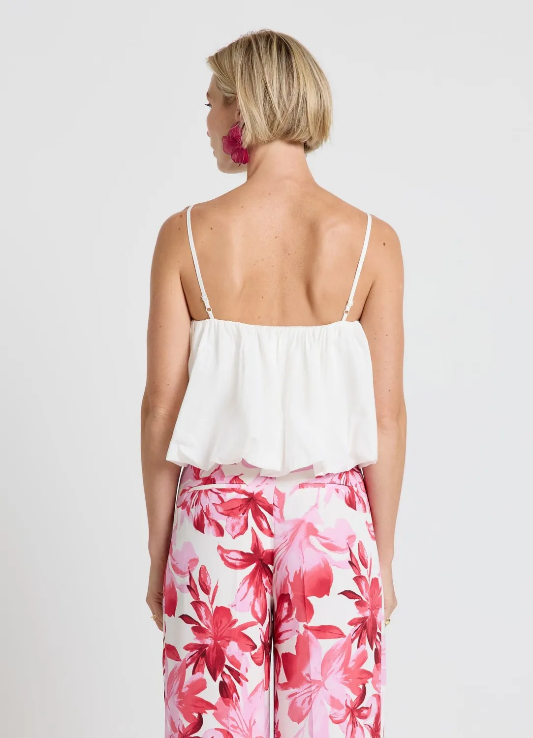 Calliope top ballon femme bretelles fines