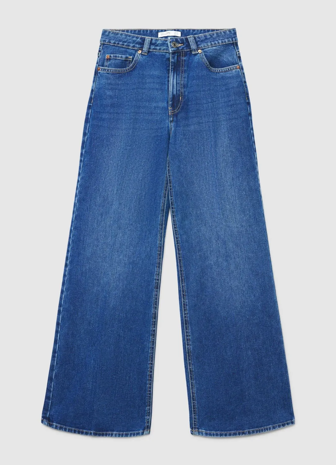Calliope jean palazzo femme large 5 poches