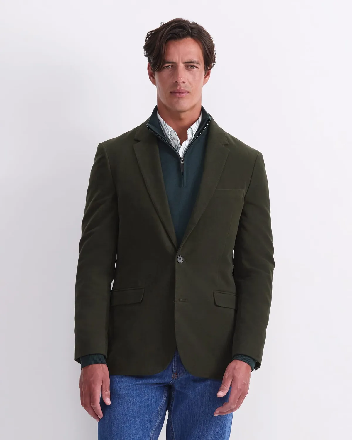 Sportscraft Moleskin blazer homme coton italien