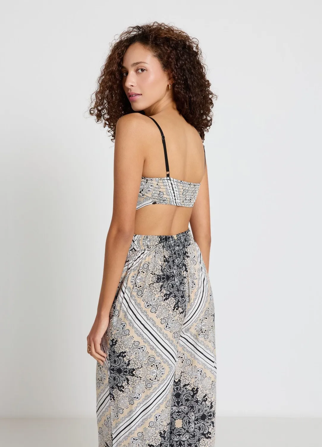 Calliope top femme bandana paisley bretelles réglables
