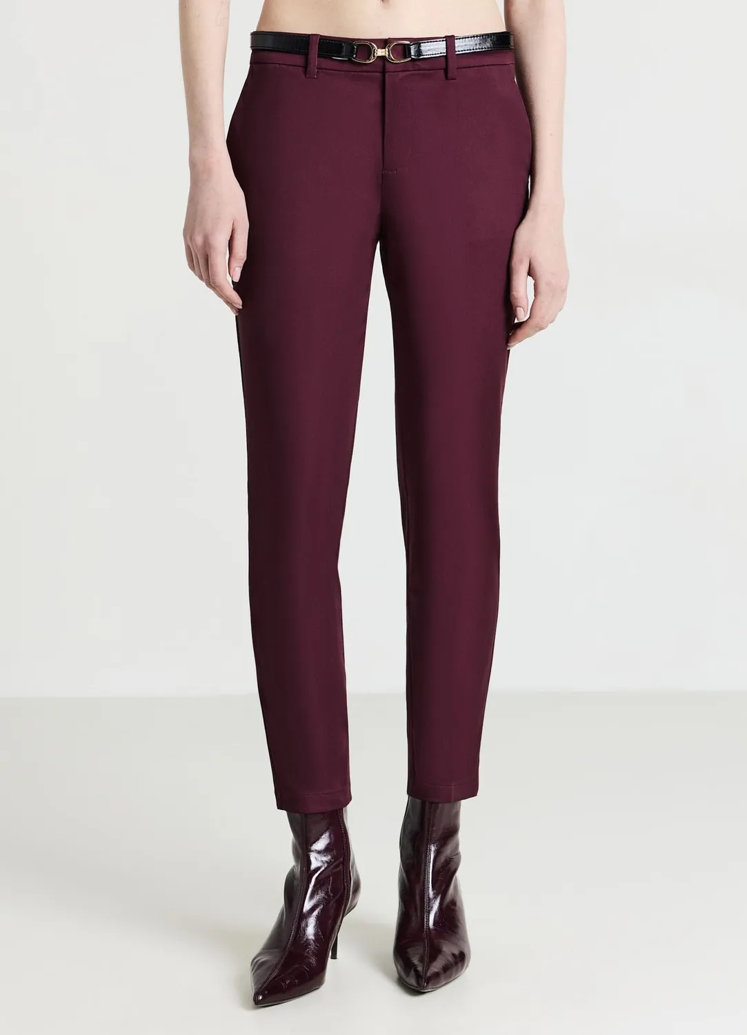 Calliope pantalon femme coton satiné uni