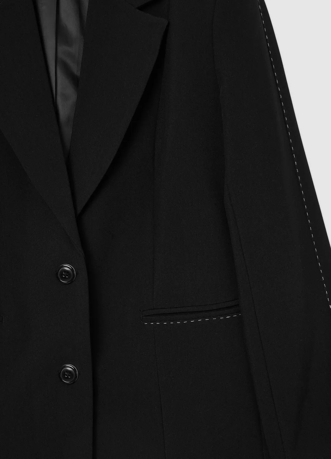Calliope veste blazer unie femme surpiqûres