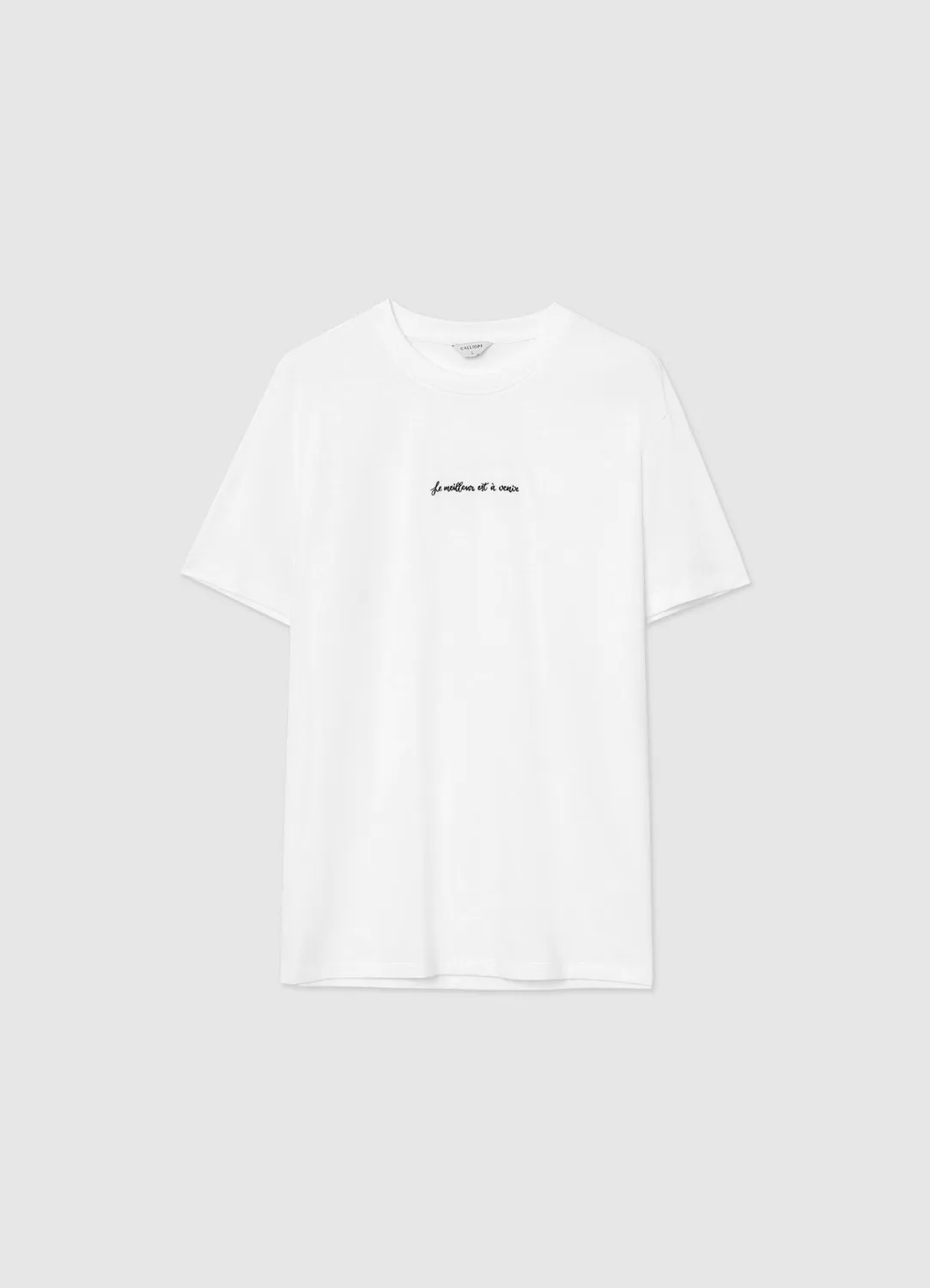 Calliope t-shirt brodé col rond homme regular