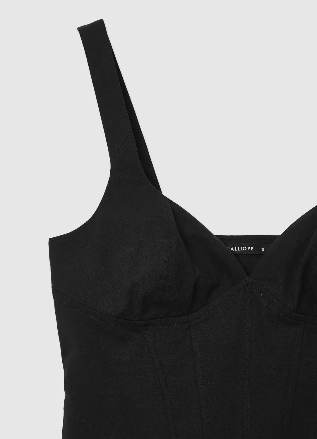 Calliope top bustier à baleines uni femme
