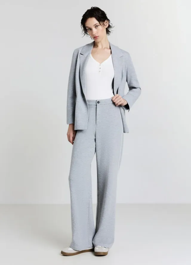 Calliope pantalon wide leg femme taille haute fluide