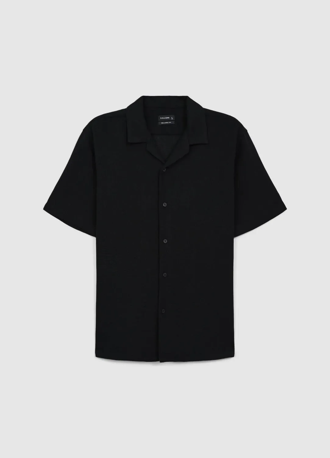 Calliope chemise bowling unie coton homme