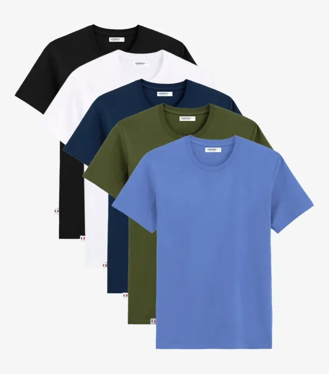 Cocorico Découverte pack 5 t-shirts homme coton