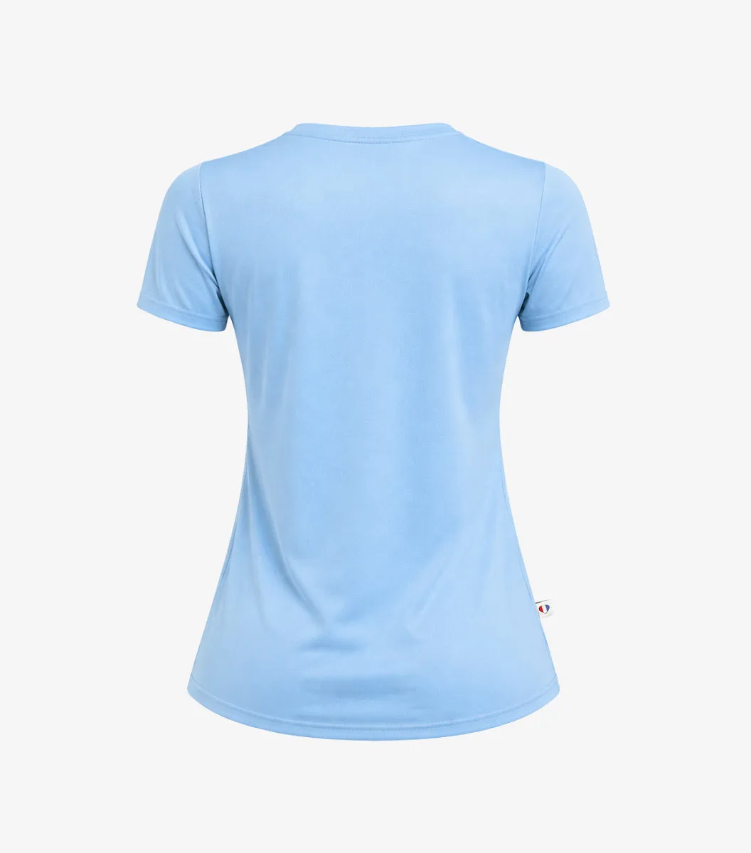 Cocorico Boost T-Shirt Sport Femme Ciel – Technique