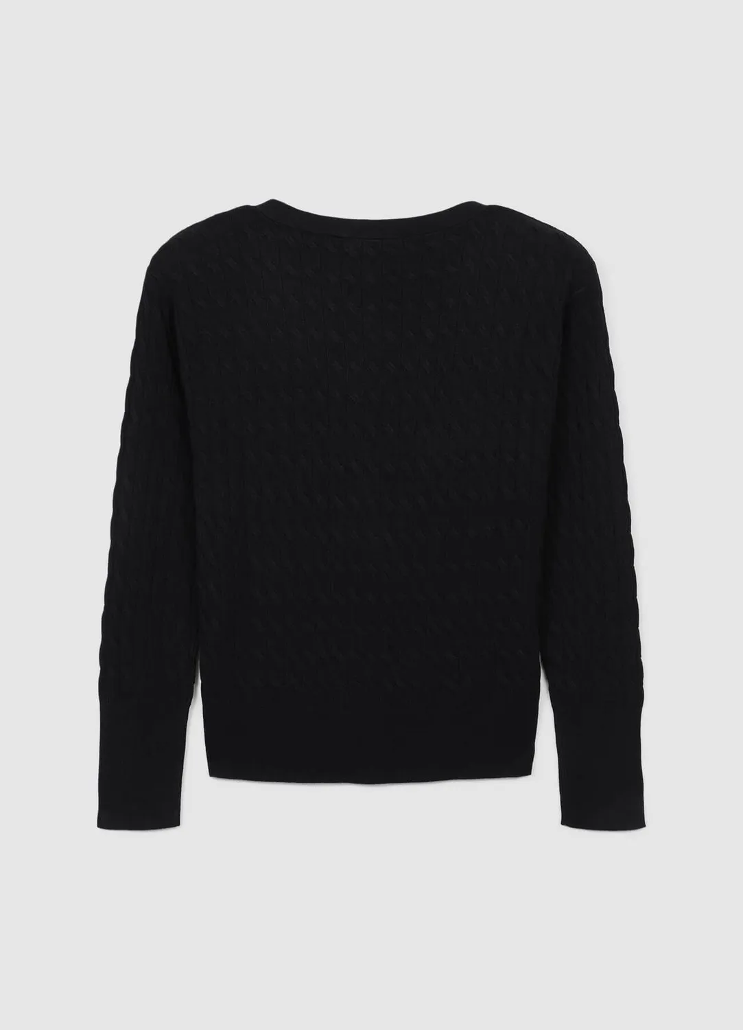 Calliope cardigan tressé à boutons femme col V