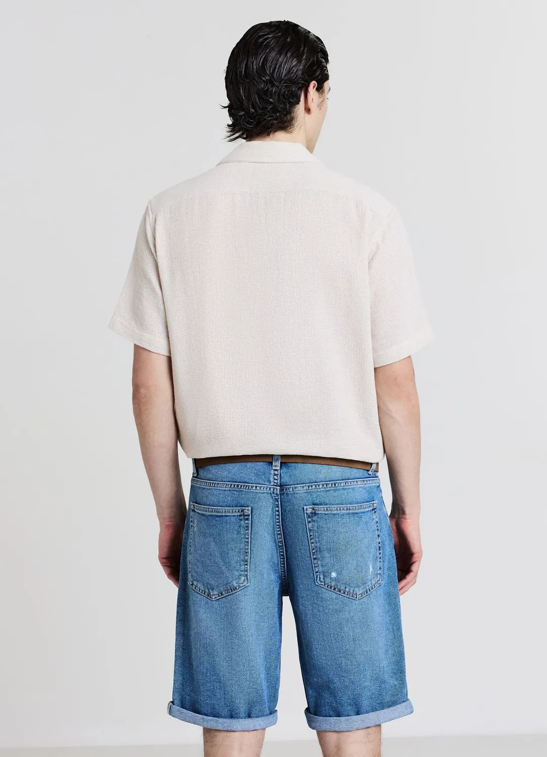 Calliope short jean homme déchiré coupe regular