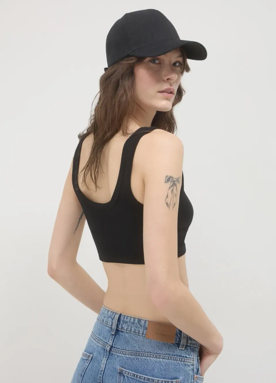 Calliope top brassière côtelé coton femme