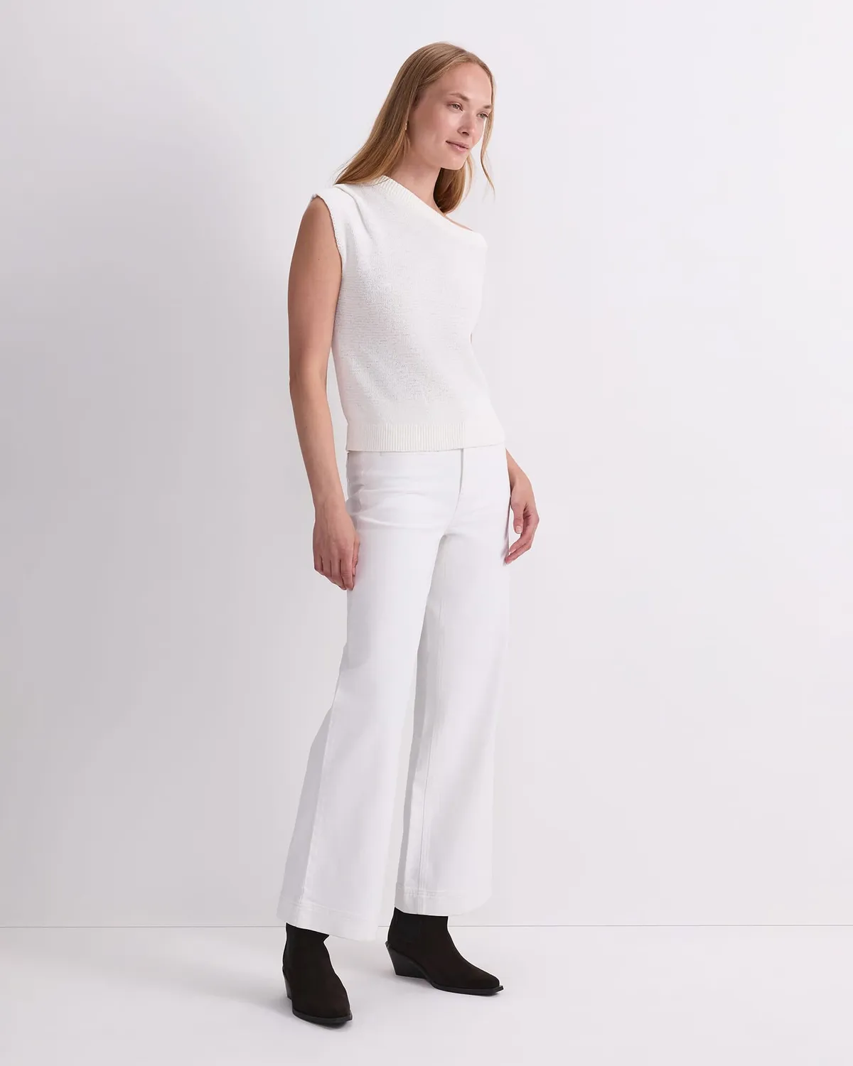 Sportscraft Josie Asymmetric Knit pull coton