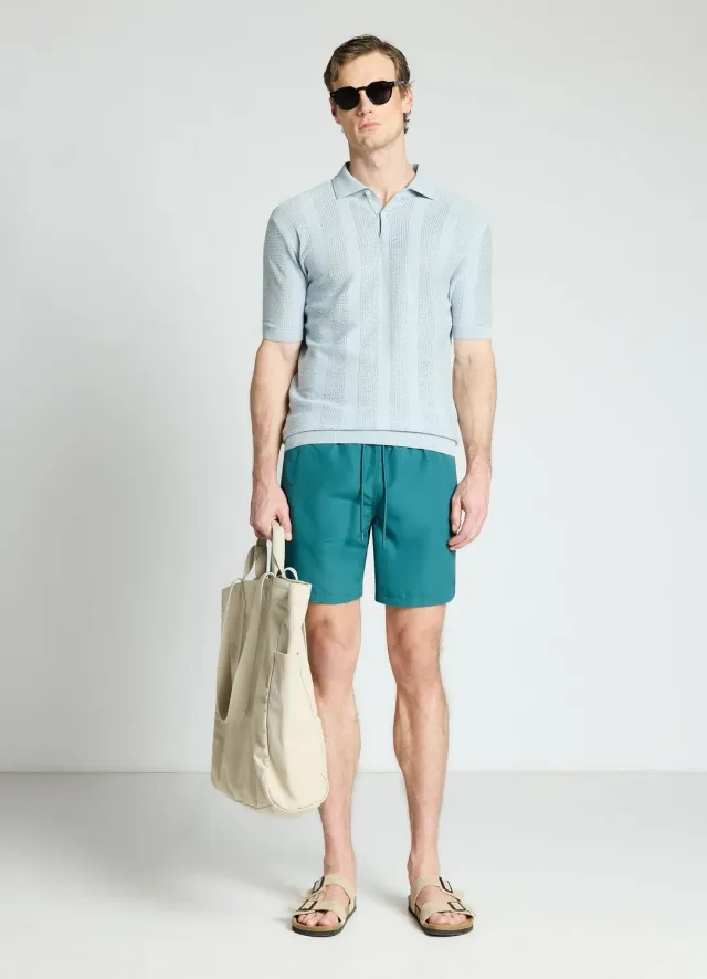 Calliope Bermuda de bain uni homme à cordon