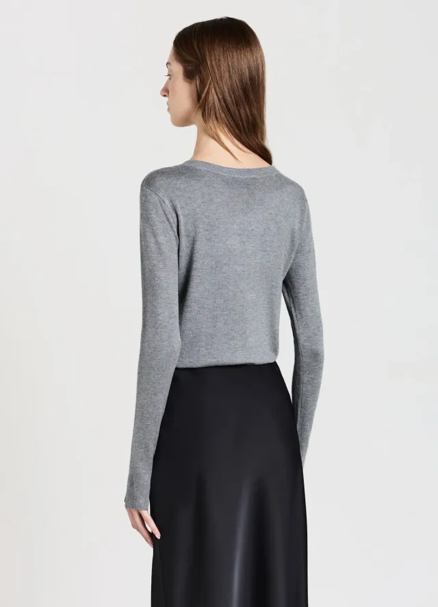 Calliope Pull col rond femme manches longues