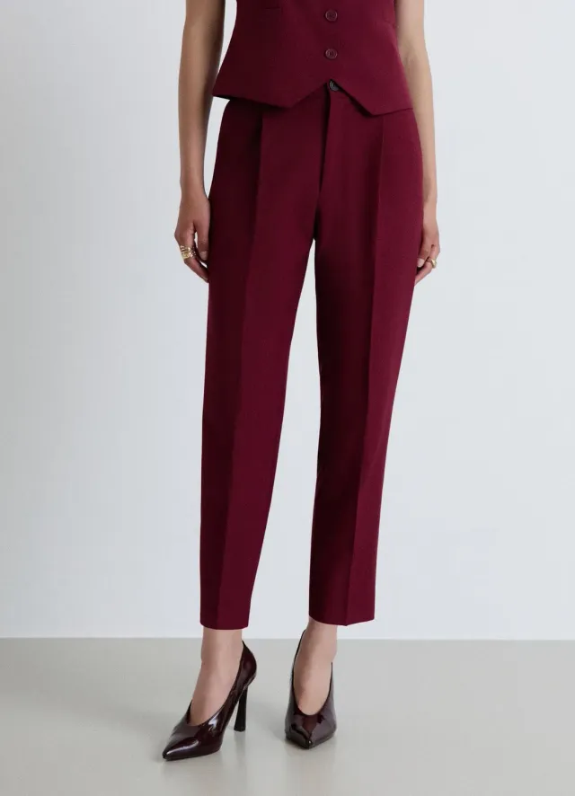 Calliope pantalon pinces taille haute femme