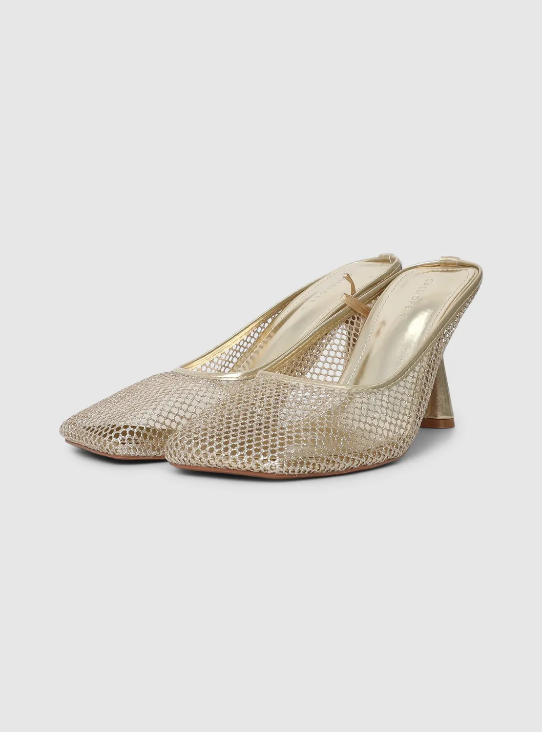 Calliope mules en résille femme talon 9 cm