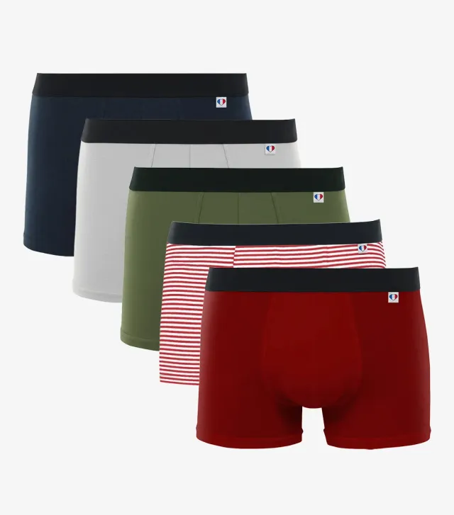 Cocorico Essentiel boxer homme x5 coton stretch