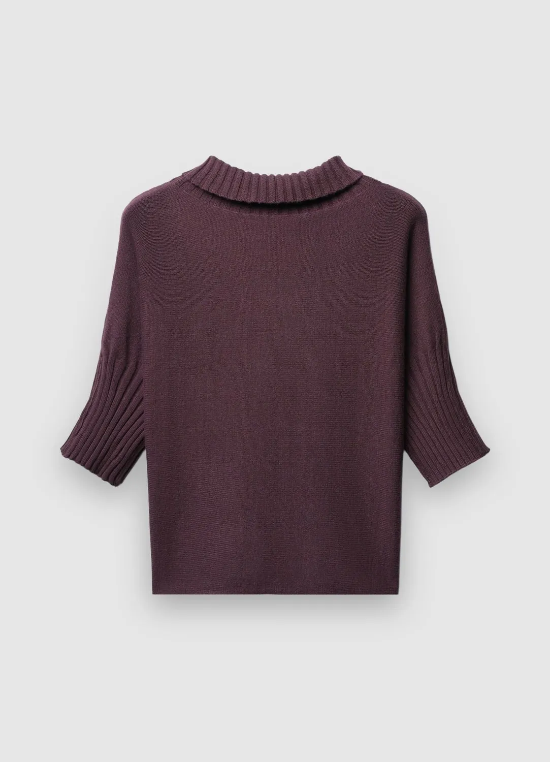 Calliope pull femme col bateau manches 3/4 côtelé