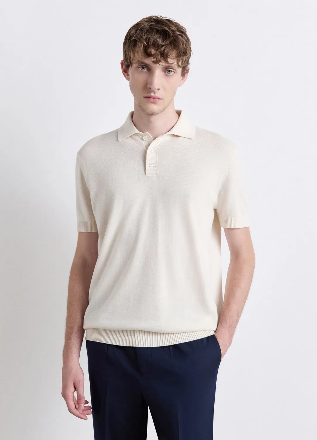 Calliope Polo maille manches courtes homme uni S-XXL