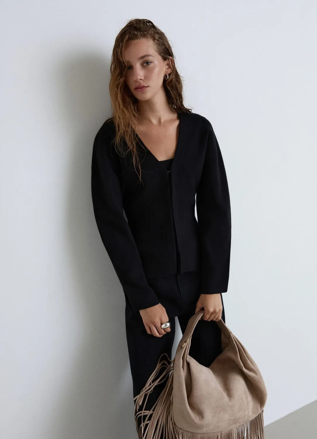 Calliope cardigan femme col V fermeture crochets