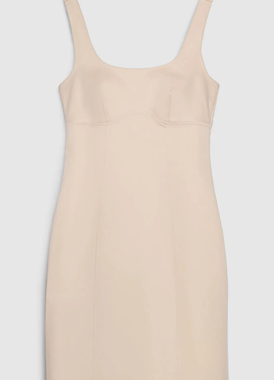 Calliope Atelier robe fourreau femme col carré unie