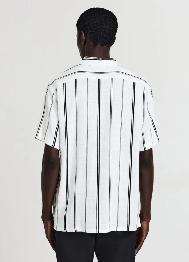Calliope Chemise rayée homme manches courtes regular