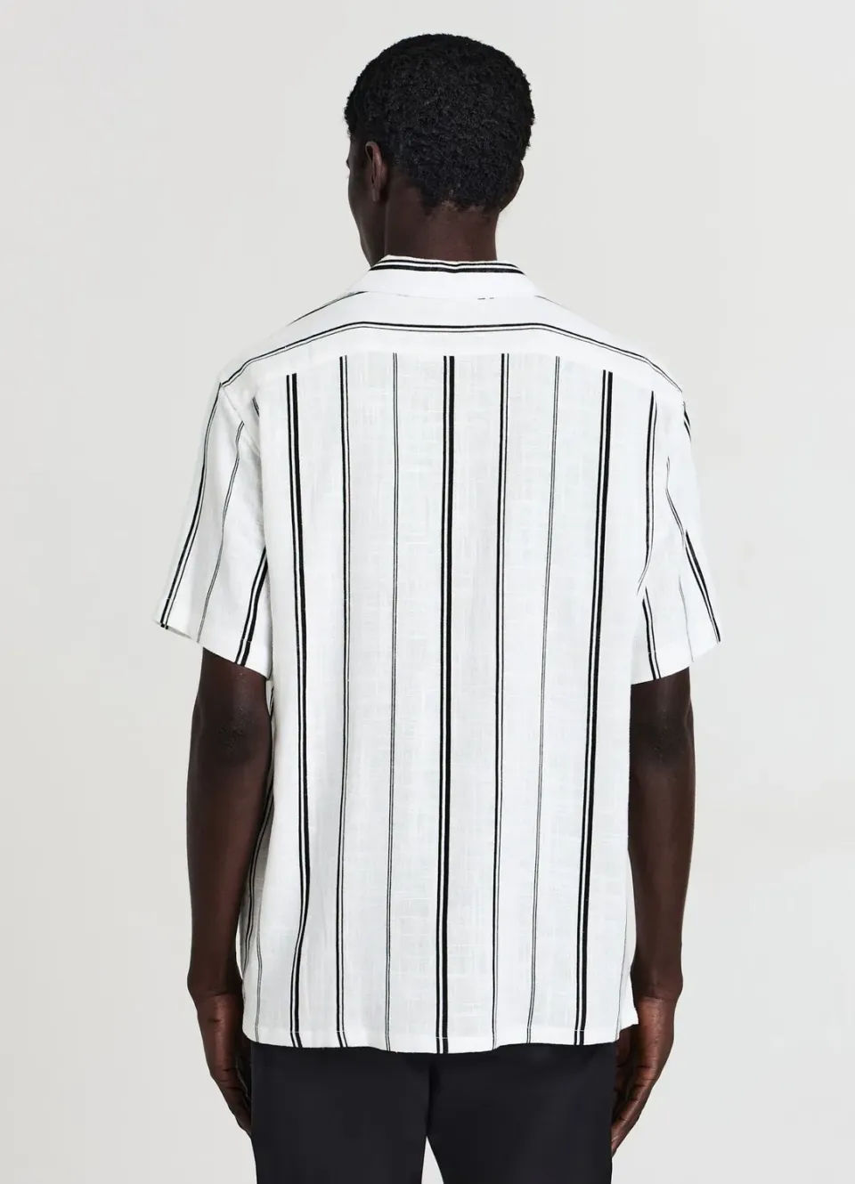Calliope Chemise rayée homme manches courtes regular
