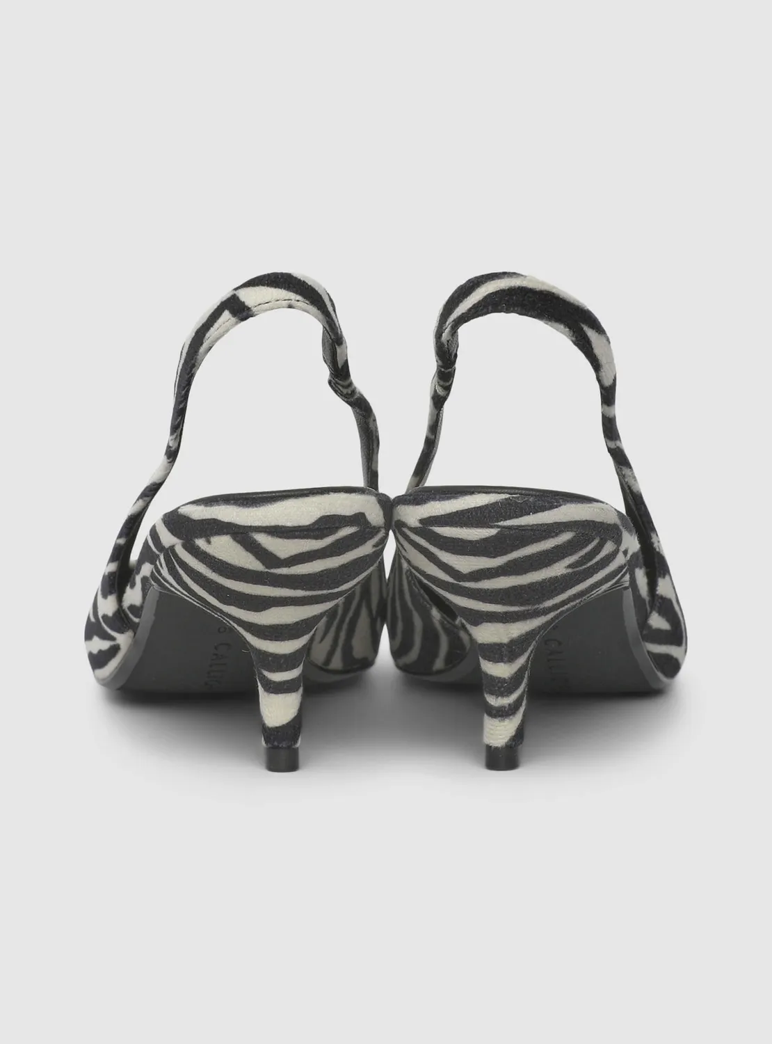Calliope slingback femme zébrée bout pointu 6,5 cm