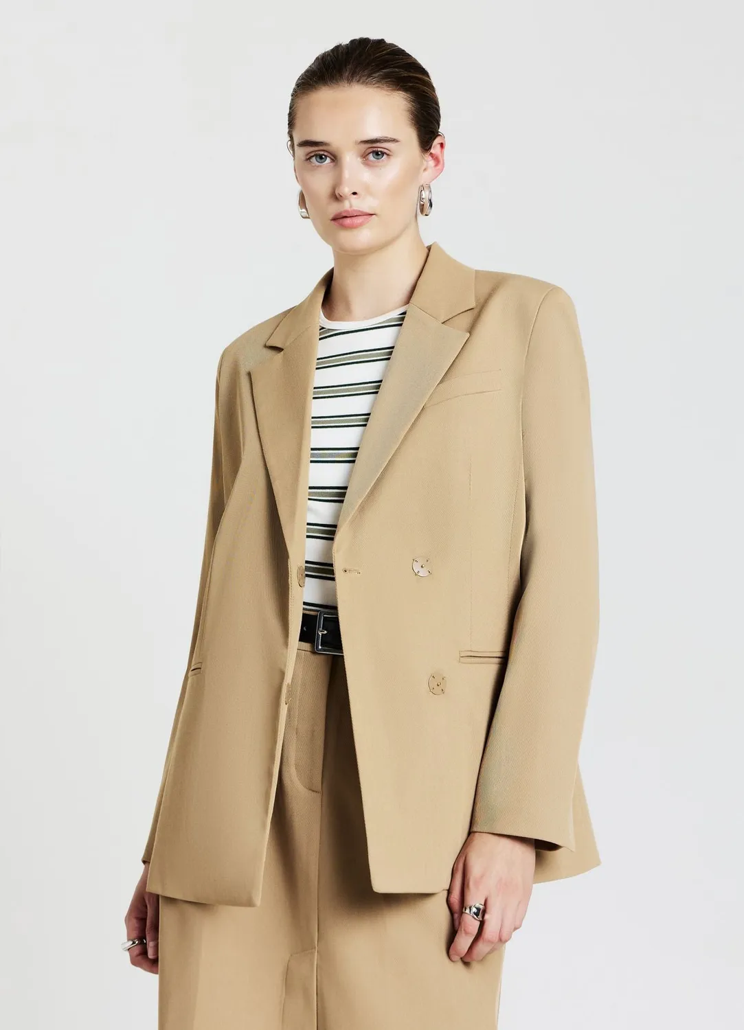 Calliope veste double-boutonnage femme boutons cachés