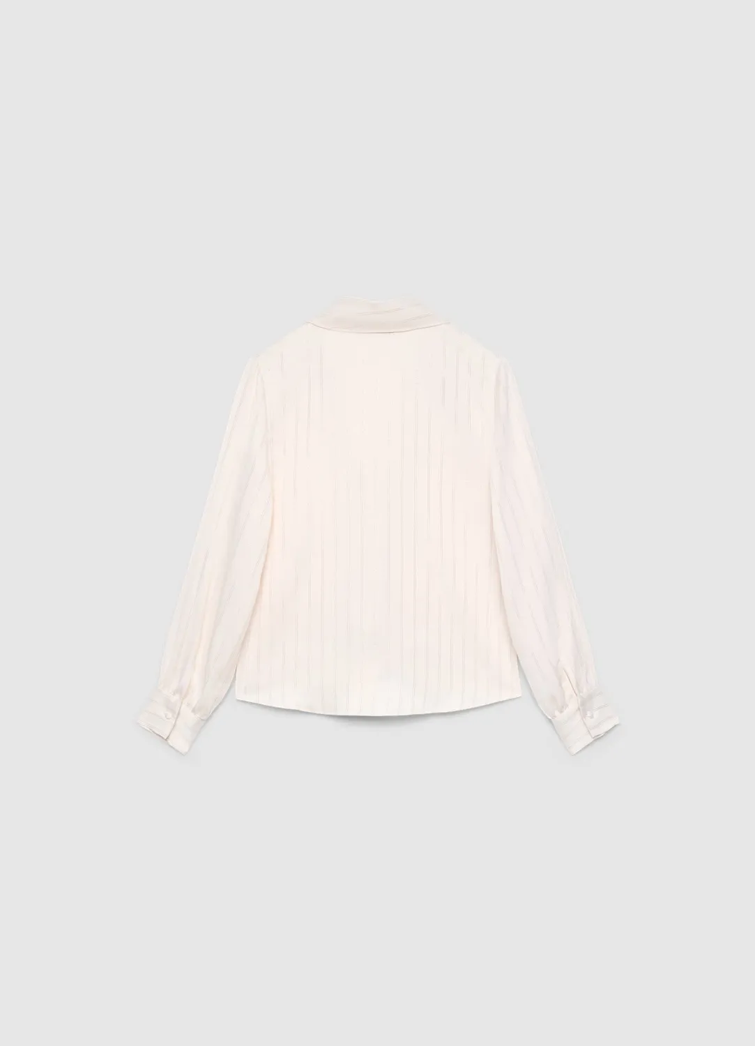 Calliope blouse rayée femme châle col V business