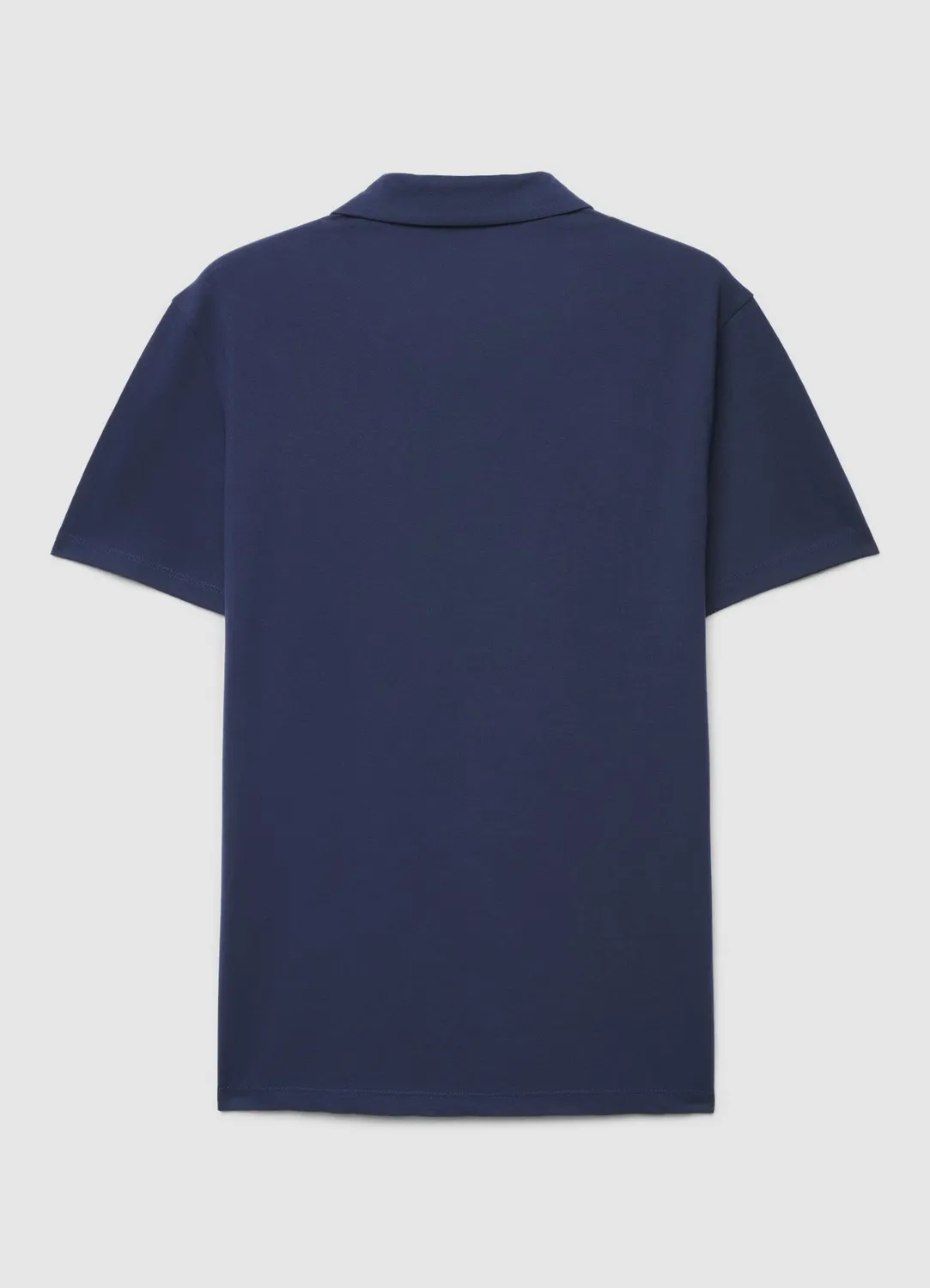 Calliope polo uni t-shirt homme col polo sans boutons