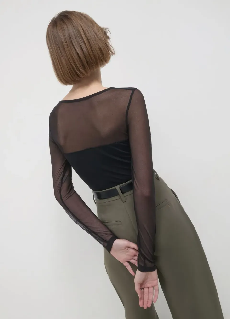Calliope t-shirt tulle femme manches longues