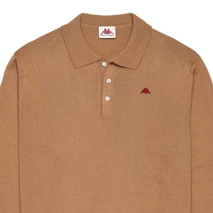Robe di Kappa Daimen polo manches longues marron laine