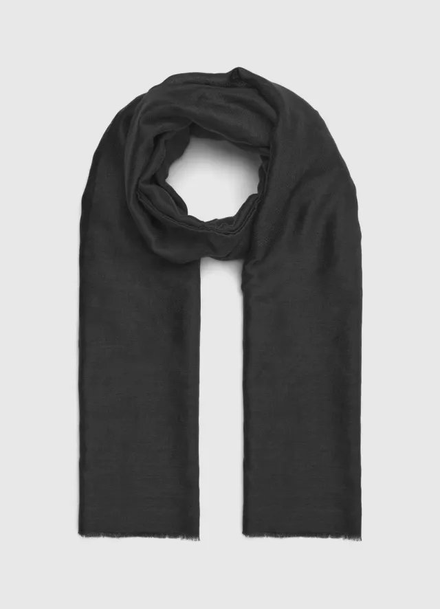 Calliope Pashmina Homme Unie Franges 180x70