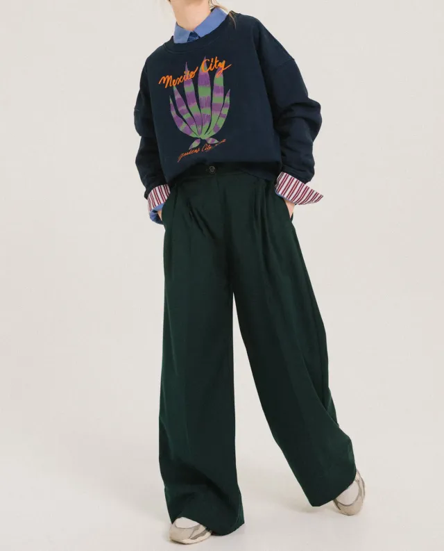 TINSELS UPTON FORET pantalon large gabardine