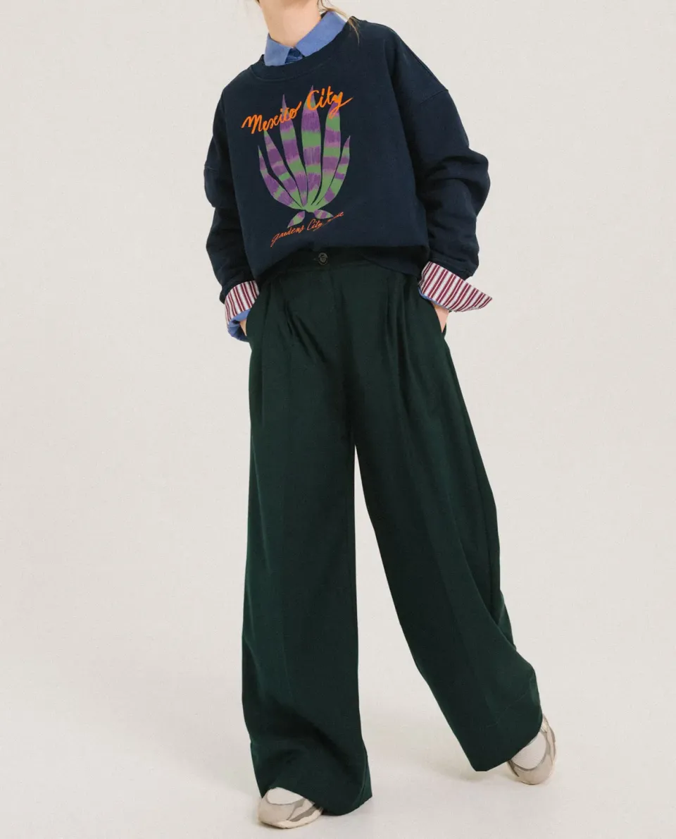 TINSELS UPTON FORET pantalon large gabardine