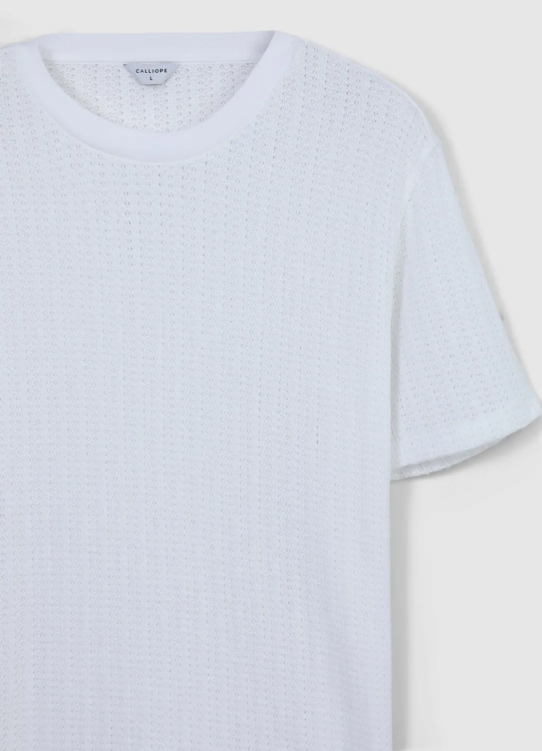 Calliope t-shirt ajouré homme col rond regular