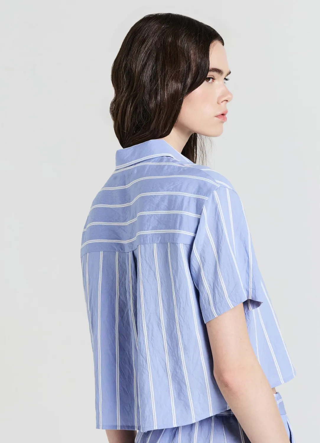 Calliope Rayures Chemise femme manches courtes rayée