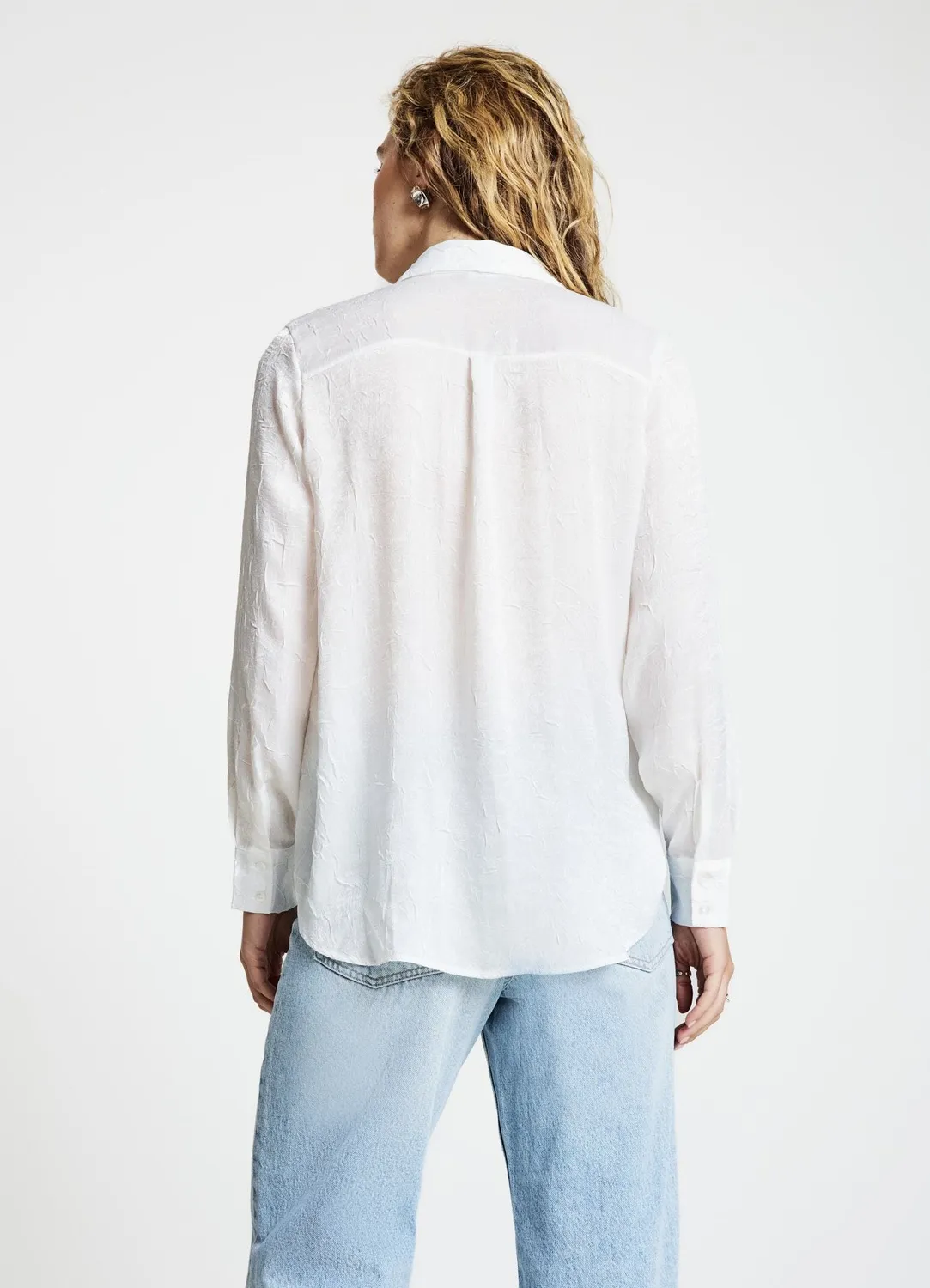 Calliope chemise effet froissé femme manches longues